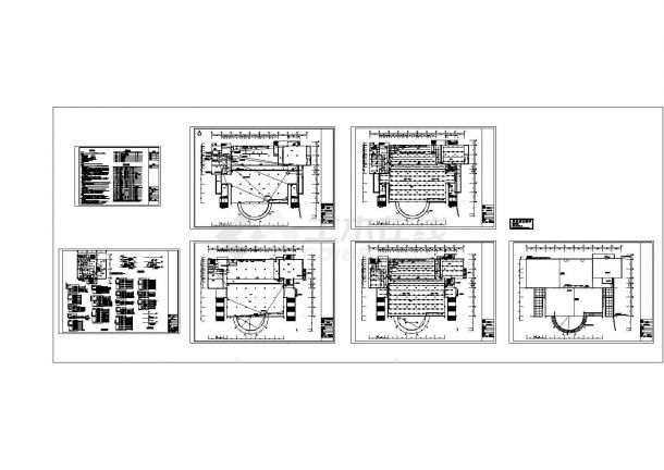 山东某大学2层学生食堂电气设计CAD施工图-图一
