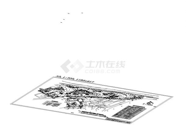 [杭州]县城水库区环境绿化设计施工图，含设计说明-图一