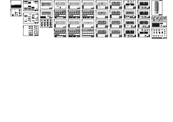 某18层框架－抗震墙住宅结构设计图，36张图纸。_图1