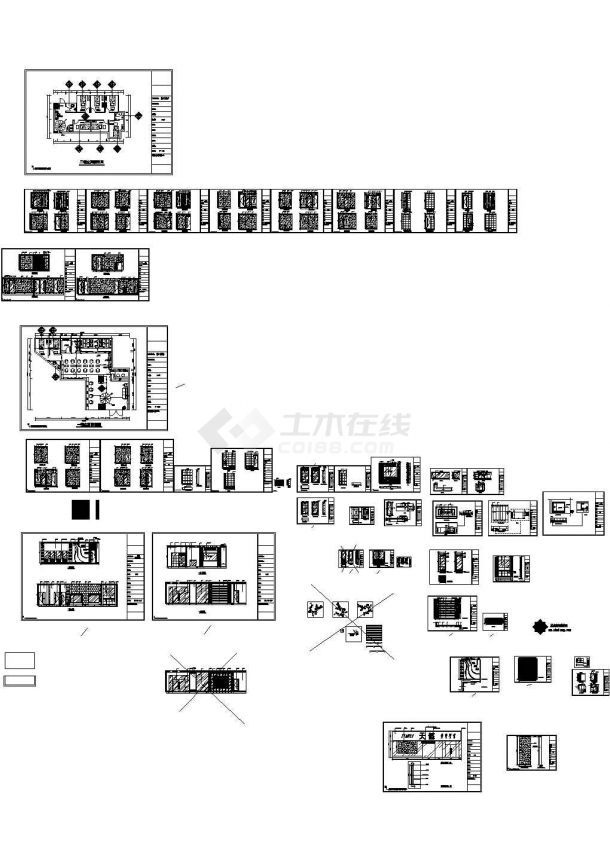 [珠海]某连锁美容美发店室内装修施工图（含效果）-图一