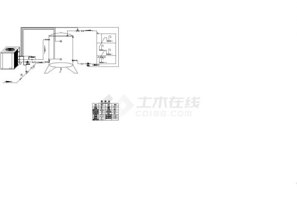 广东某热泵工程系统安装设计施工图-图一