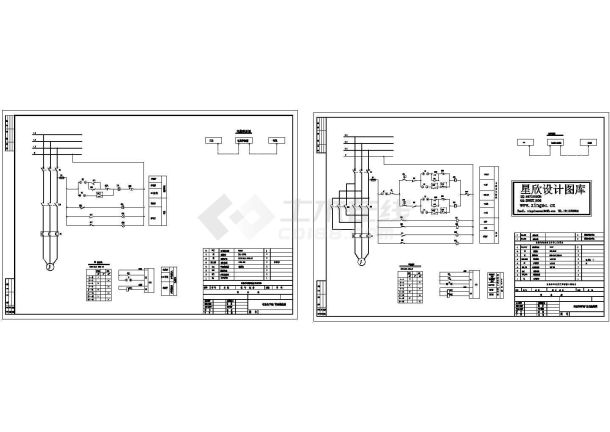 某电动阀及电机手自动控制设计cad图纸-图二