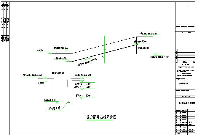 某小区400T/D污水提升泵站环保图纸cad施工图纸（含一体化泵站设计方案、​一体化泵站电控柜要求说明）