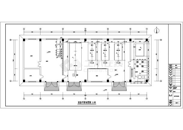 [内蒙古]某蒸汽锅炉房设计cad全套施工图（含设计说明）-图二