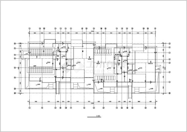 泰州市某社区7层混合结构住宅楼建筑设计CAD图纸（含地下车库）-图一