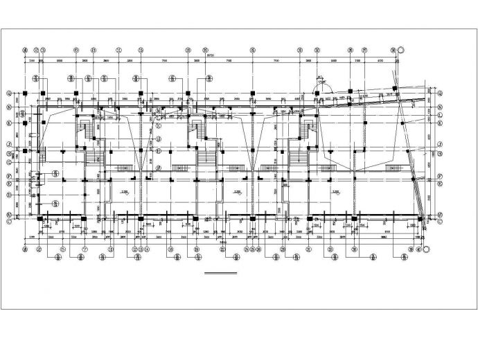 长春市蓝臻花园小区6层砖混结构住宅楼建筑设计CAD图纸（1层商用/含跃层）_图1