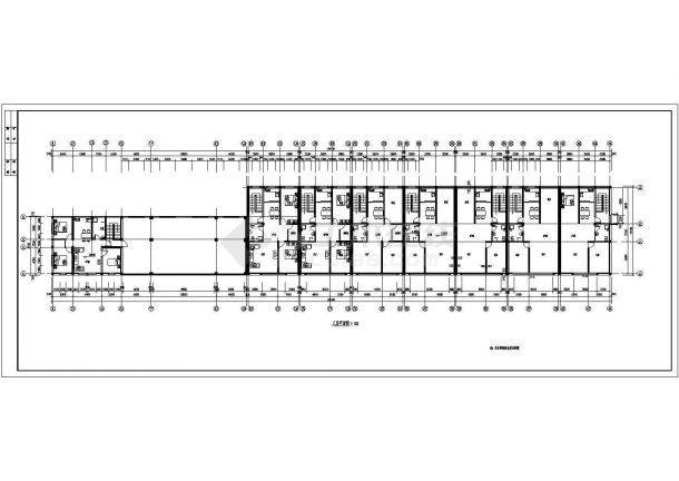 邢台市棋斓花园小区3层砖混结构住宅楼全套建筑设计CAD图纸-图二