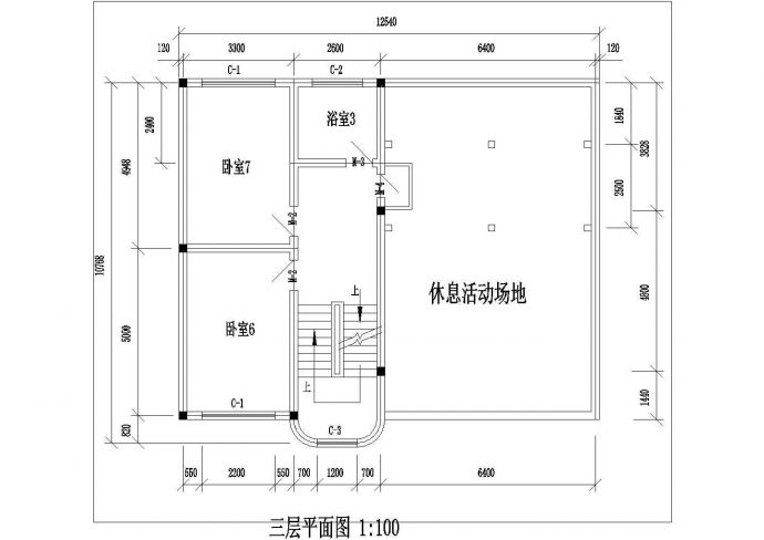 广州某城中村3层混合结构自建民居楼建筑设计CAD图纸（含立体效果图）_图1