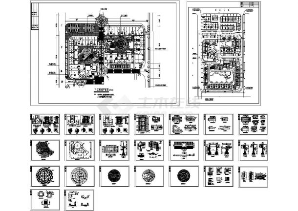 金茂国际公寓景观施工图CAD-图二