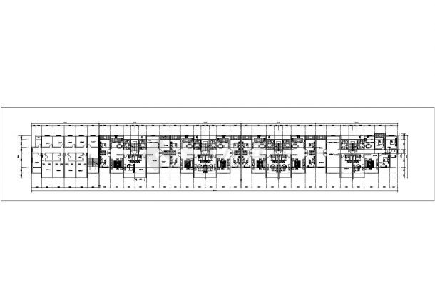 吉林市紫荆家园小区7层砖混结构住宅楼全套建筑设计CAD图纸-图一