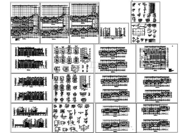 某带地下车库多层住宅楼设计cad全套建筑施工图纸（甲级院设计）-图二