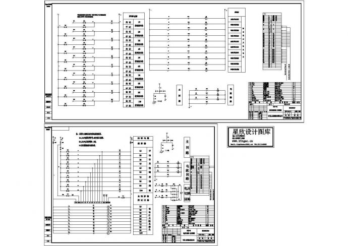 低压电容器柜控制CAD平面原理图_图1
