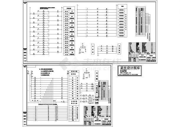 低压电容器柜控制CAD平面原理图-图二