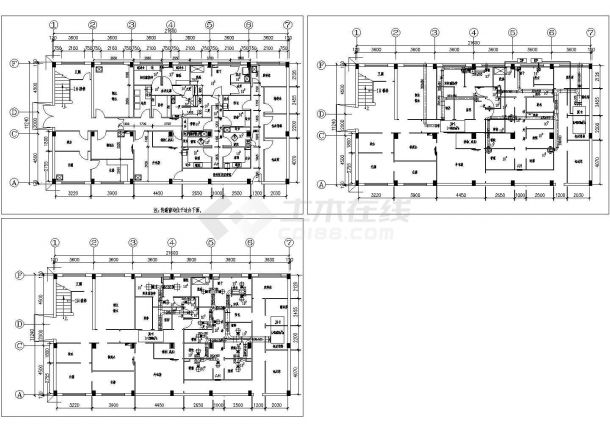 某地大型中医院制剂室全套建筑施工设计cad图纸-图一
