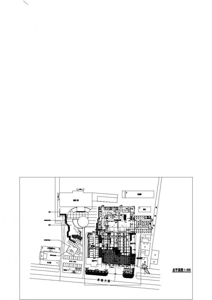某医院住院区景观全套建筑施工设计cad图纸方案（含效果图）_图1