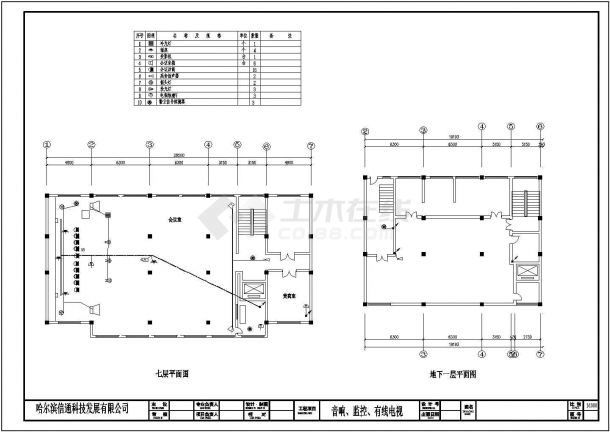 北京西单地区某住宅楼综合布线系统设计CAD施工图-图二