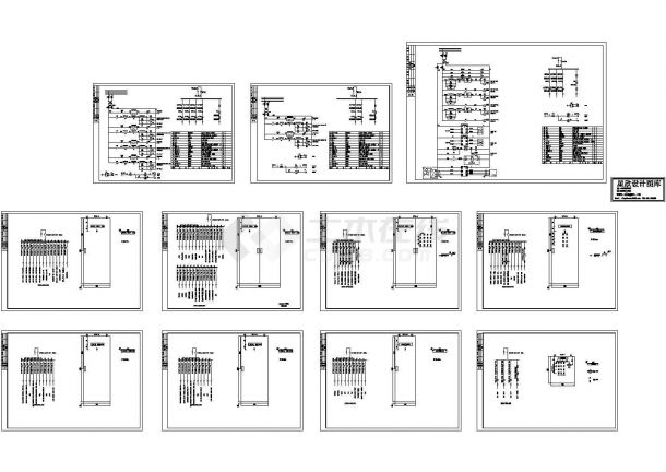 某标准型号配电盘系统电气控制原理设计CAD图纸-图一