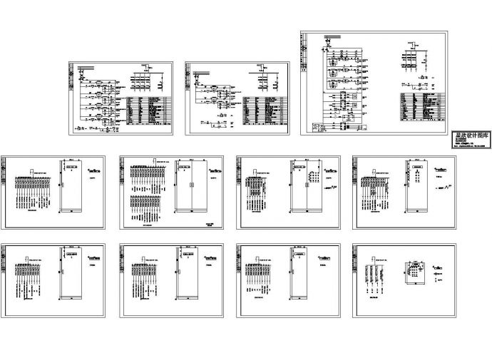 某标准型号配电盘系统电气控制原理设计CAD图纸_图1