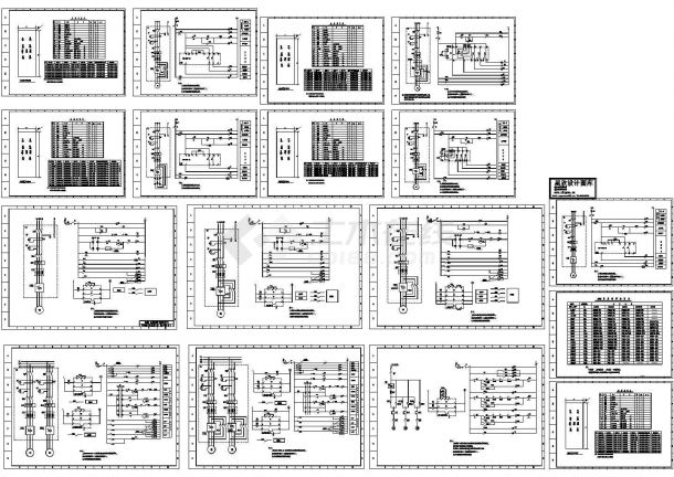 某标准型号软启动电柜设备控制电气原理设计CAD图纸-图一