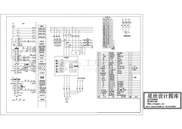 某标准型号软启动电柜设备电气原理设计CAD图纸-图一