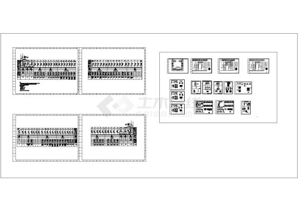 某标准型号上传低压柜MNS系统电气原理设计CAD图纸-图一