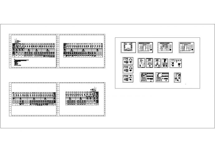 某标准型号上传低压柜MNS系统电气原理设计CAD图纸_图1