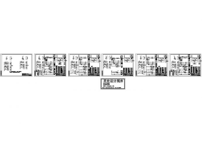 某标准型号变电所设备二次接线电气原理设计CAD图纸_图1