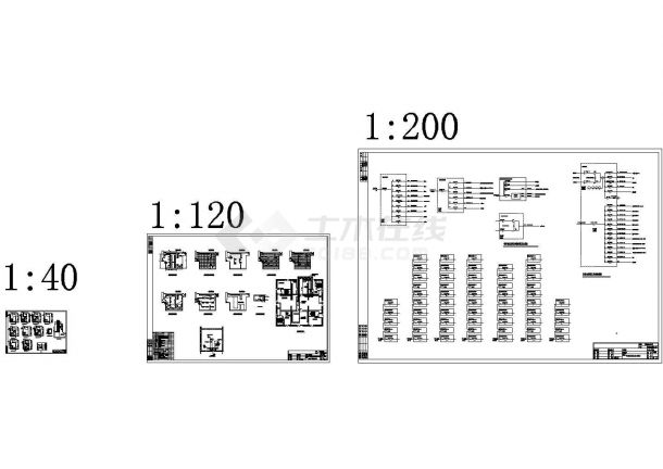 某标准型号保安控制室内部电气原理设计CAD图纸-图一