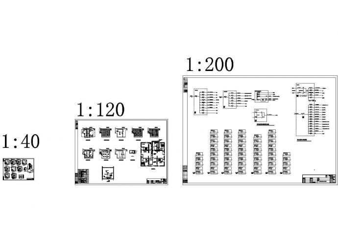 某标准型号保安控制室内部电气原理设计CAD图纸_图1