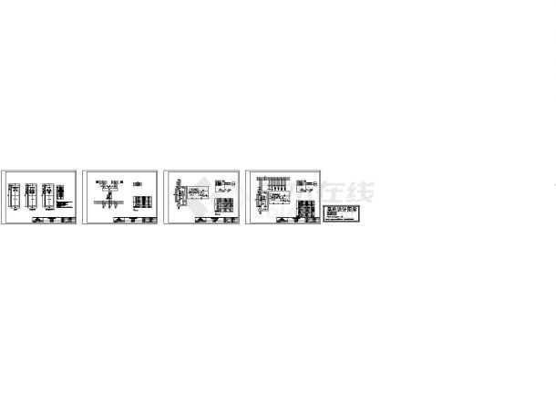 某标准型号水泵配电柜设备电气原理设计CAD图纸-图一
