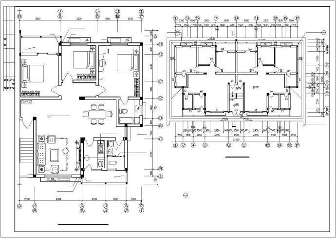 绵阳市泉山嘉园小区1520平米6层砖混结构住宅楼建筑设计CAD图纸_图1