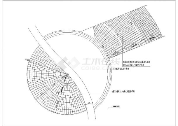 某景观广场铺地设计cad施工详图-图一