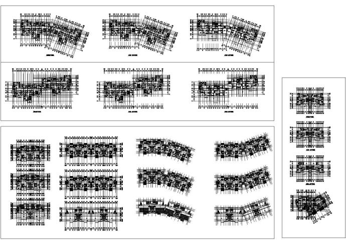 锦绣小区某高层住宅楼设计cad建筑平面布置图纸（甲级院设计）_图1