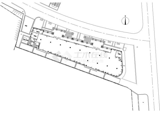 某小区超市园林工程竣工图CAD-图一