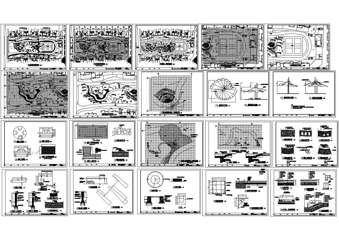 某小区景观施工图纸CAD