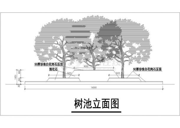 某景观树池设计cad施工详图（甲级院设计）-图二