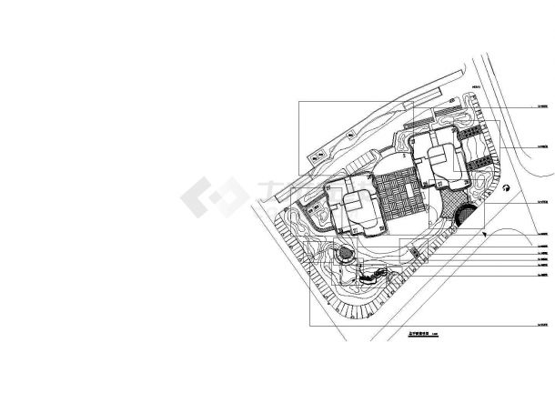 某小区宅间绿地景观扩初设计CAD-图二