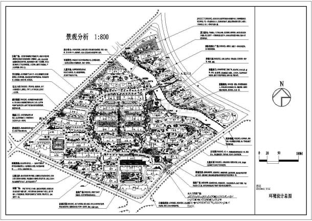 [宁波]居住区园林景观工程施工图CAD-图一
