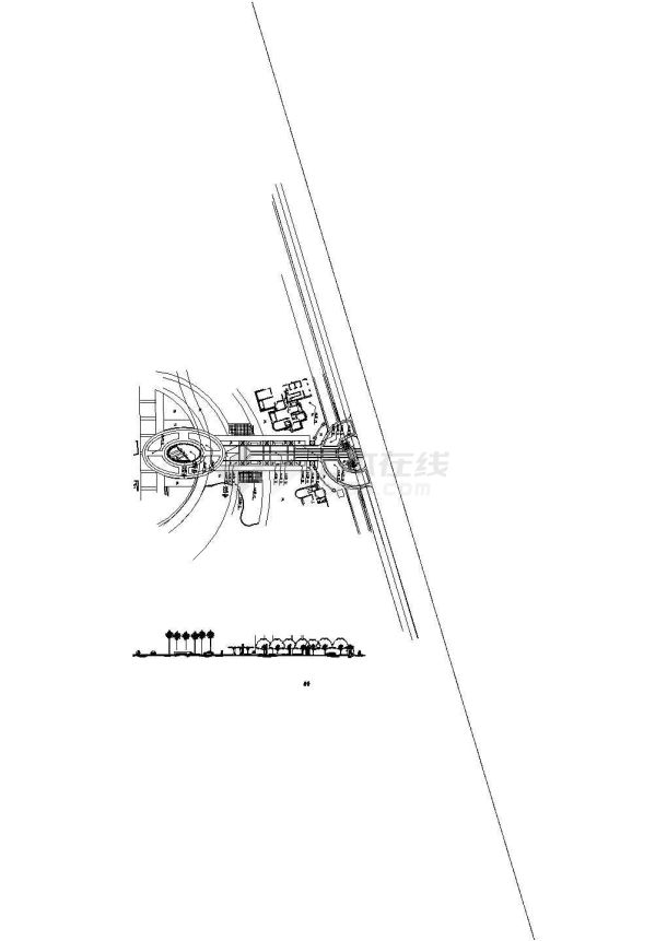 [上海]住宅区景观施工图-图一