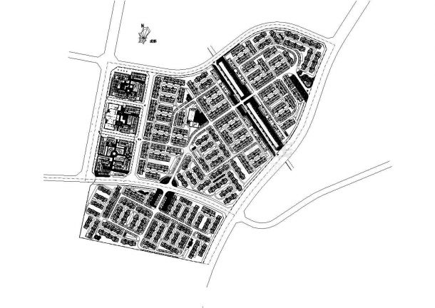 [都江堰]居住区园林景观绿化种植工程施工图CAD-图一