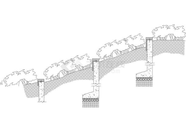 深圳居住区园林景观工程施工图-图二