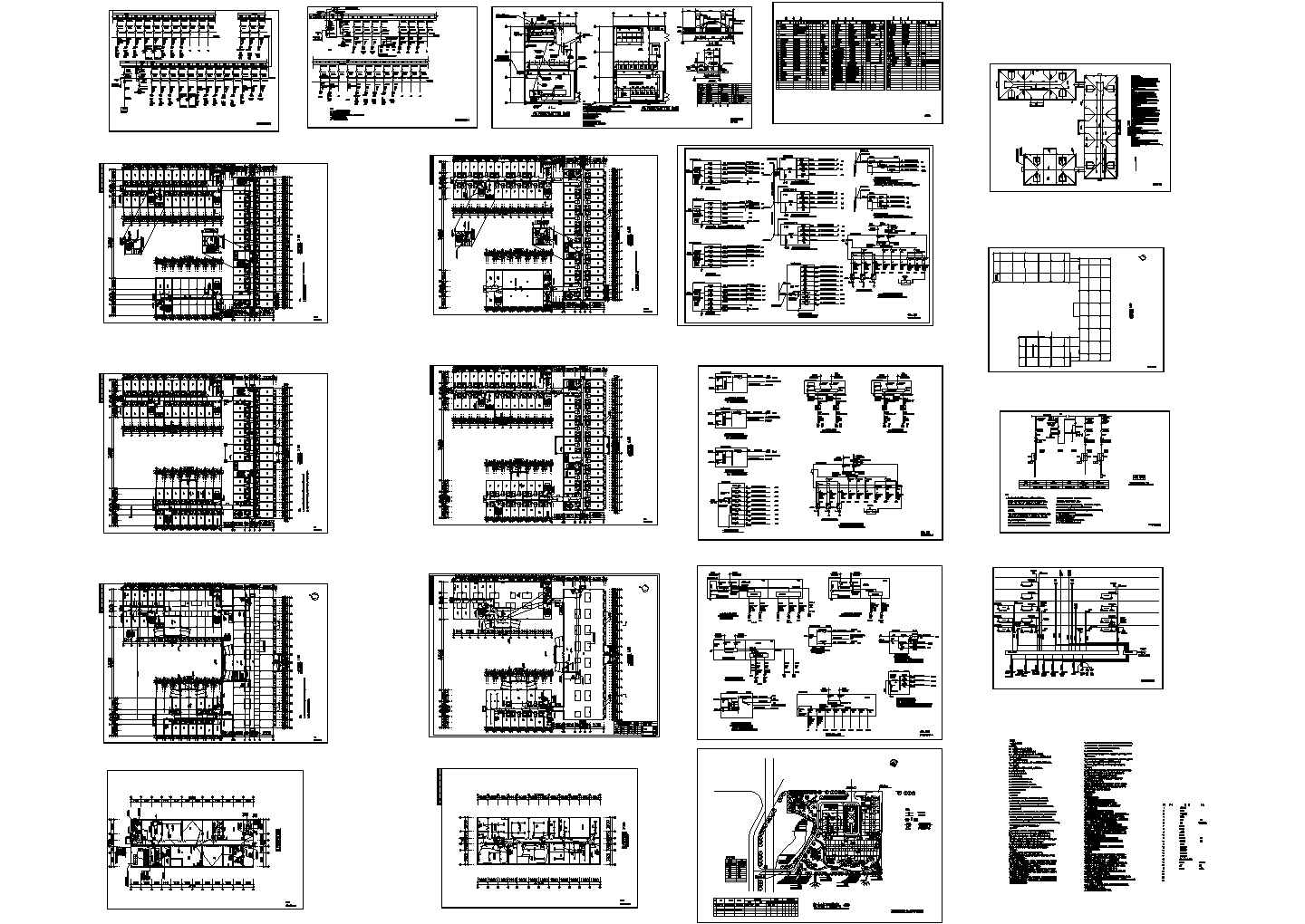 四川某高端酒店电力设计CAD全套图纸