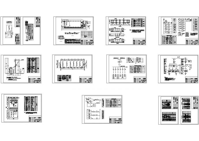 江苏某500KW电站电气设计CAD全套图纸_图1