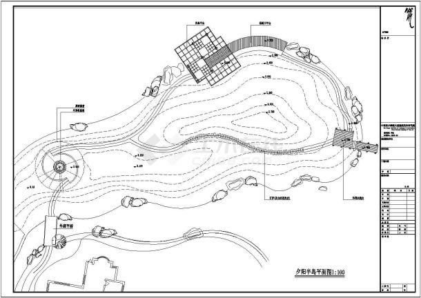杭州天堂人家全套景观设计施工图（中国美院）-图二