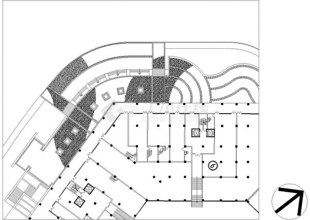 [重庆]某小区景观设计施工图CAD-图二