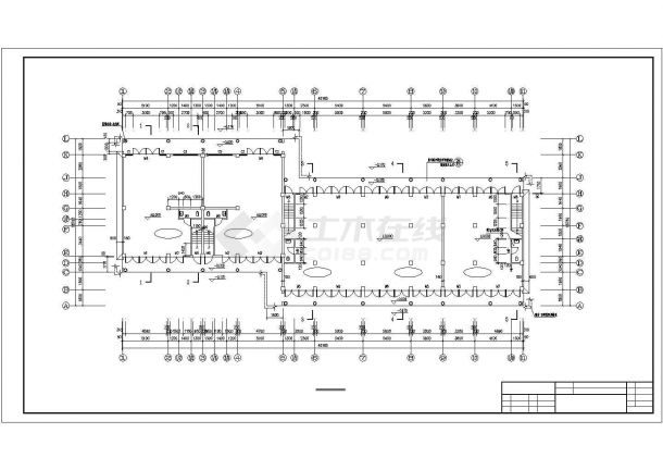 合肥市山泉花苑小区3层混合结构双拼住宅楼建筑设计CAD图纸-图一