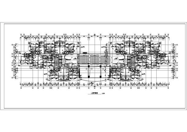 深圳市星河花园小区32层民居住宅楼全套平面建筑设计CAD图纸-图二