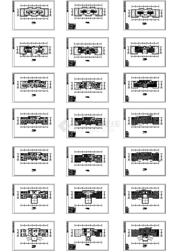 黑龙江某高档小区建筑设计施工CAD全套图纸-图一