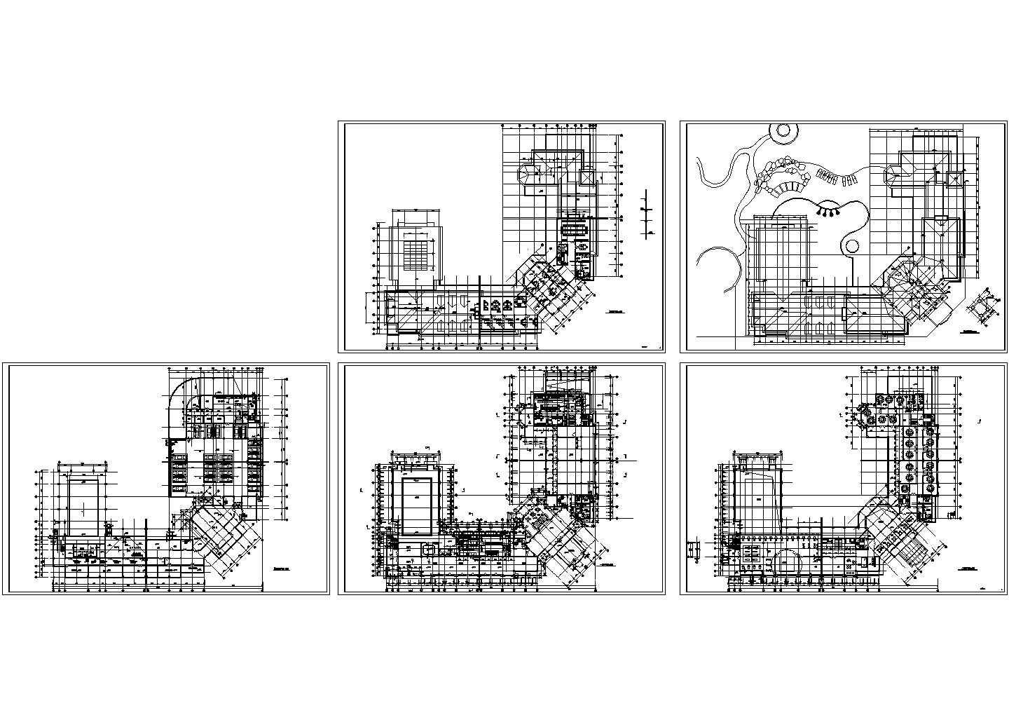 绿城公寓住宅楼建筑施工CAD全套图纸