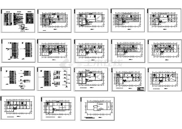 办公楼设计_扬州市某电子厂4层办公楼电气设计CAD施工图-图一